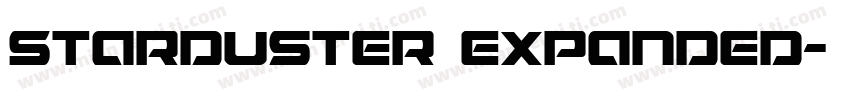 Starduster Expanded字体转换